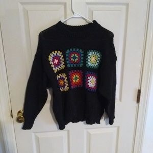 Woman's long sleeve Patch sweater